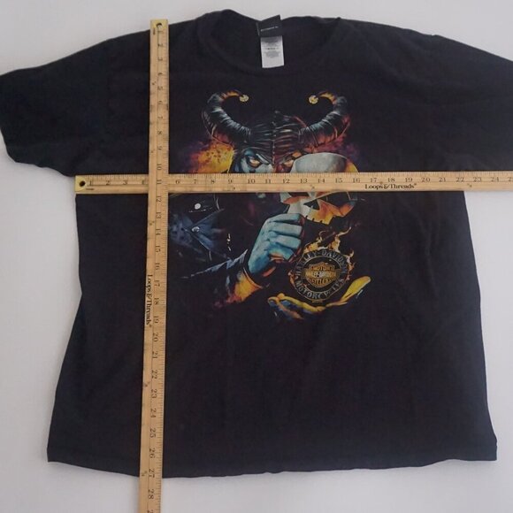 Harley-Davidson '14 Desperado Mcallen Texas Black Cotton Short Sleeve Shirt XL - Picture 3 of 9
